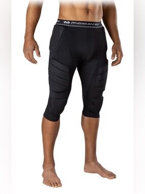 McDavid Men's Rival 7-Pads Intergrayed Football 3/4 Compression Tights XL